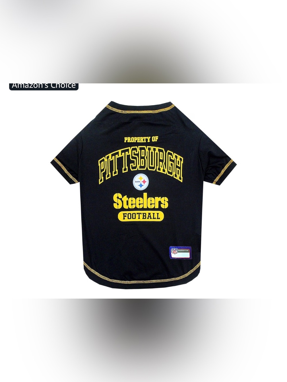 Pittsburgh Steelers Black & Gold Pet Jersey - Official Team Style Pet Jersey